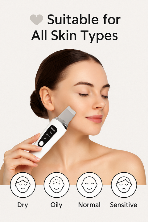 Ultrasonic Facial Skin Scrubber