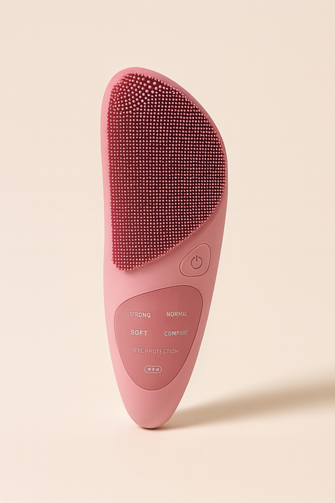 Electric Facial Cleansing Brush — Deep Clean, Heat Therapy &amp; Sonic Massage