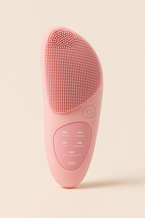 Electric Facial Cleansing Brush — Deep Clean, Heat Therapy &amp; Sonic Massage