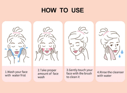 Electric Face Cleansing Brush Sonic Electric Facial Cleanser Facial Cleansing Brush Skin Scrubber Skin Massager Skin Care Tools