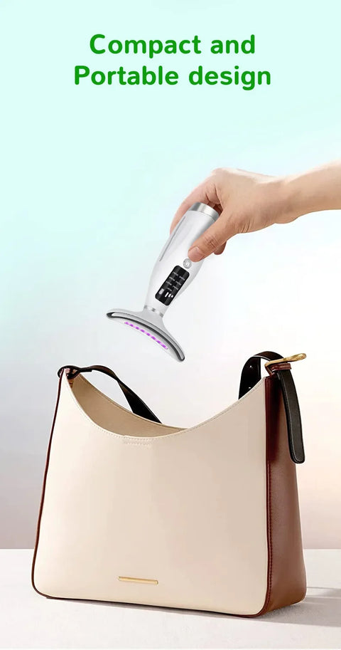 EMS Micro-current Neck Face Beauty Device 7 Color Facial Massager for Enhanced Face Neck and Shoulder Care with Vibrating