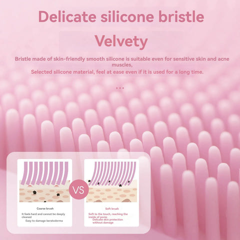 Electric Facial Cleansing Brush — Deep Clean, Heat Therapy &amp; Sonic Massage