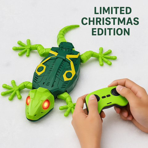 Remote Control Gecko Toy – Fast LED Lizard for Kids (Christmas Edition)